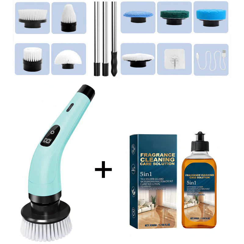 📢📢50% OFF!!⏰🧽50K+ SOLD!💦9-in-1 Electric Cleaning Brush🏠Multi-Purpose for Home