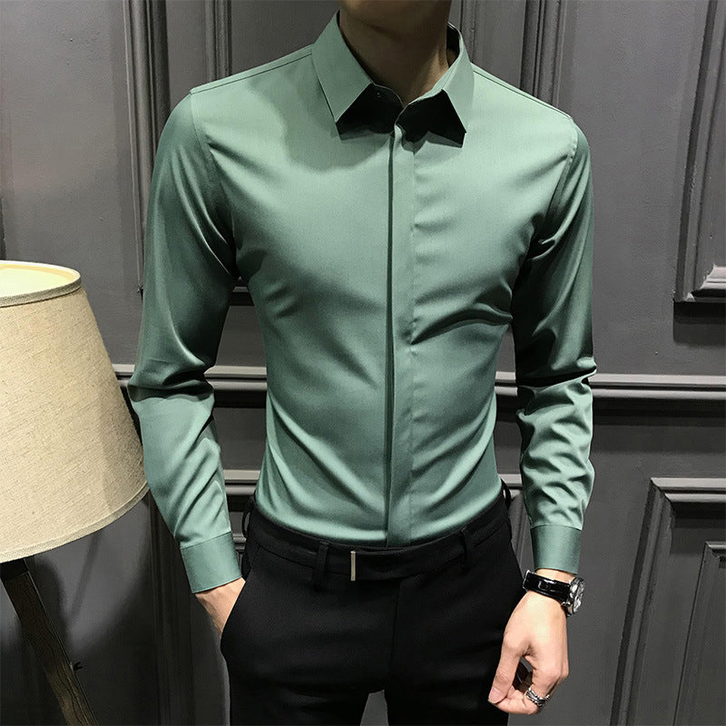 ✨2025 New Premium Business Shirt👔Men's Wrinkle-Free Button-Down Shirt