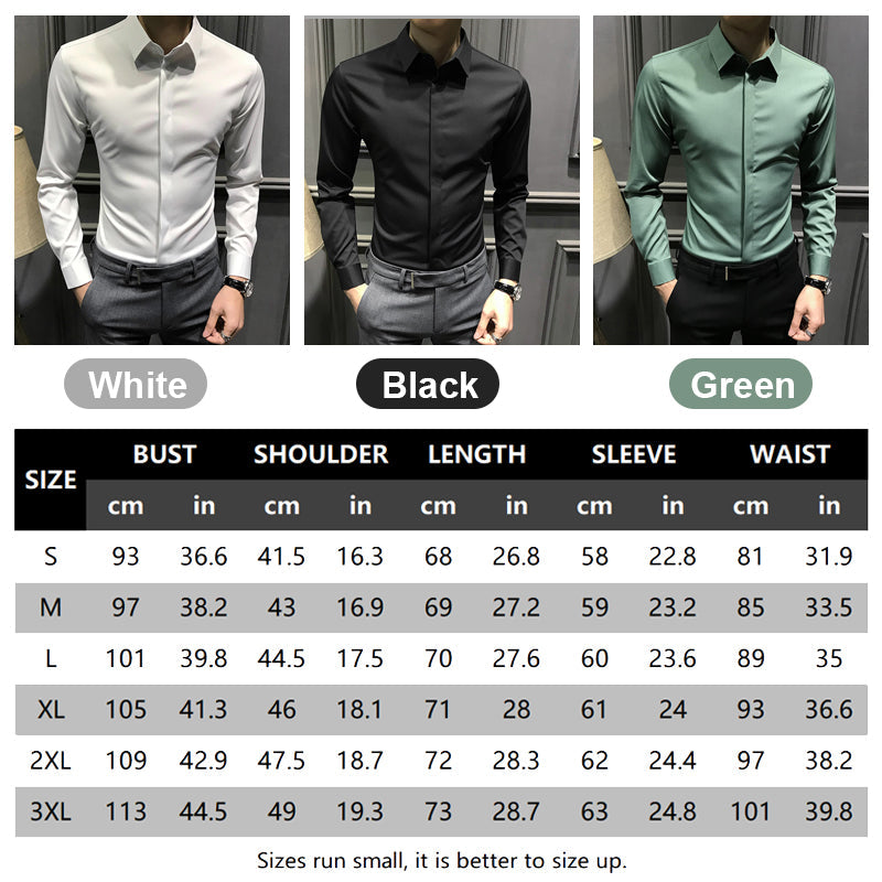✨2025 New Premium Business Shirt👔Men's Wrinkle-Free Button-Down Shirt