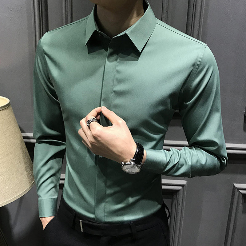 ✨2025 New Premium Business Shirt👔Men's Wrinkle-Free Button-Down Shirt