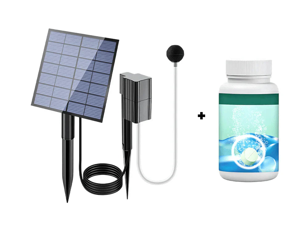 Solar Pond Aerator with Air Pump