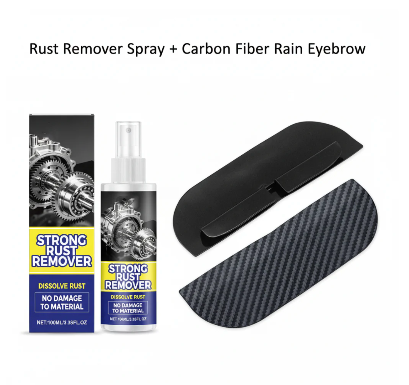 Powerful, multifunctional rust remover spray for cars – works on bumpers, exhaust pipes, and trim, effortlessly removing rust in minutes