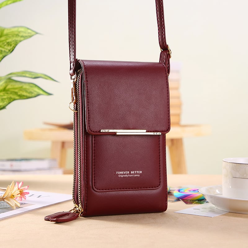🏆Last Day Promotion:ONLY £8.99!!👜📱 Simple and elegant women's touchscreen crossbody phone wallet