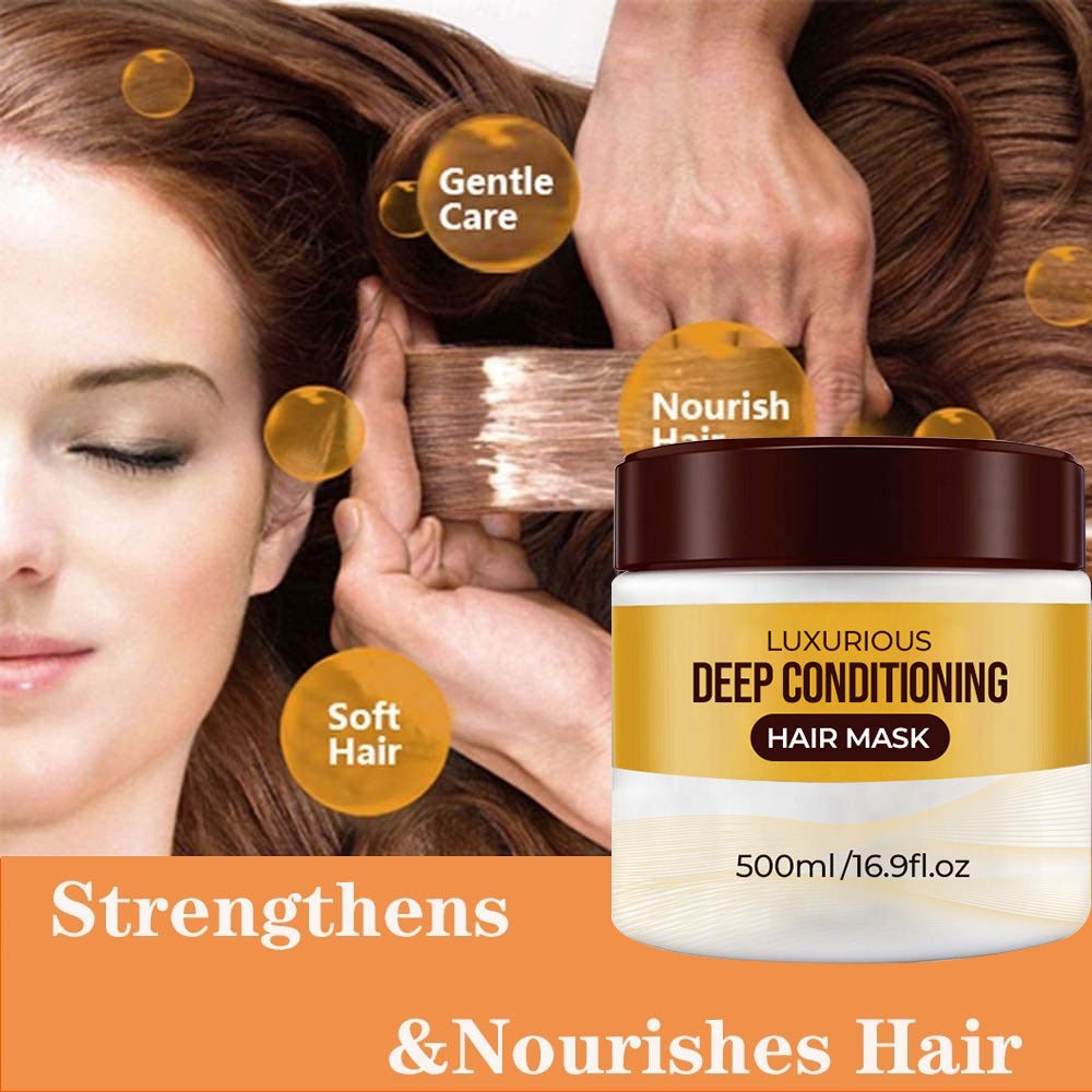 š„BUY MORE SAVE MOREš„Collagen Hair Treatment Deep Repair Conditioning Argan Oil Collagen Hair Mask Essence for Dry Damaged Hair All Hair Types
