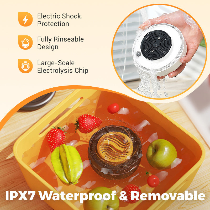 ๐ 65% OFF NOW! ๐ Portable Food Cleaner & Purifier - Removes Pesticides & Bacteria in 3 Mins, USB Charging for Kitchen/Travel ๐ฆโจ
