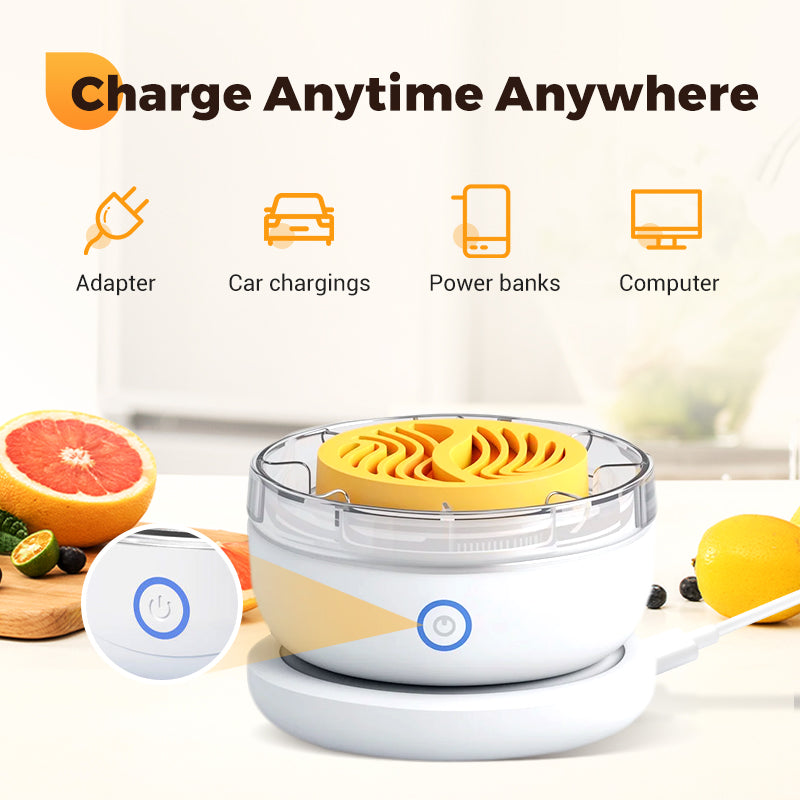 ๐ 65% OFF NOW! ๐ Portable Food Cleaner & Purifier - Removes Pesticides & Bacteria in 3 Mins, USB Charging for Kitchen/Travel ๐ฆโจ