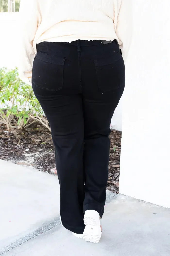 🔥Last Day Sale 49%🔥Speechless High Rise Straight Jeans(Perfect for ALL seasons!)