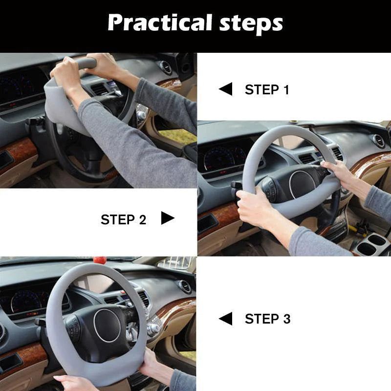 ๐ 2026 Sale โ Over 19,000 Sold! ๐๐๏ธ Tired of sticky, worn steering wheels? This silicone cover adds a soft, textured grip, protects your wheel, and installs without tools โ in seconds. ๐