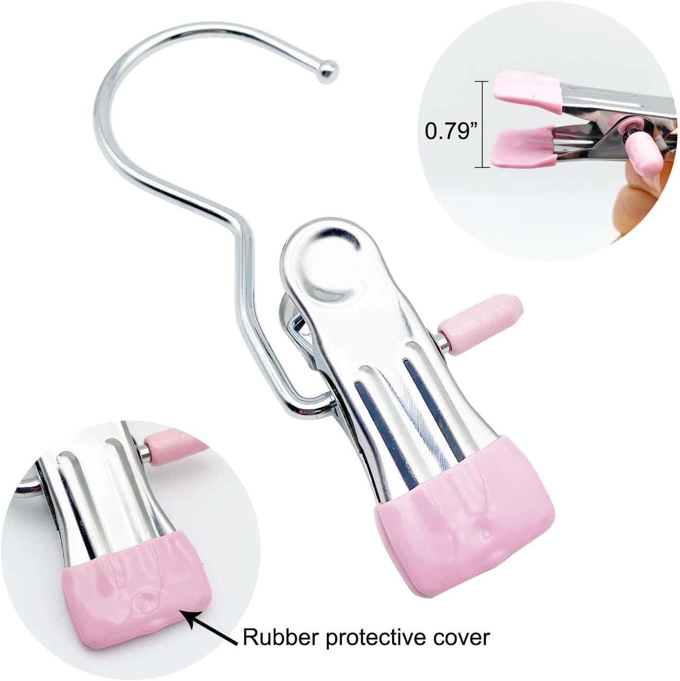 💥2025 Hot Sale- 49% OFF💥Anti-rust Clip Space-saving Clothespin Hat Pants Storage Hanging Travel Hook