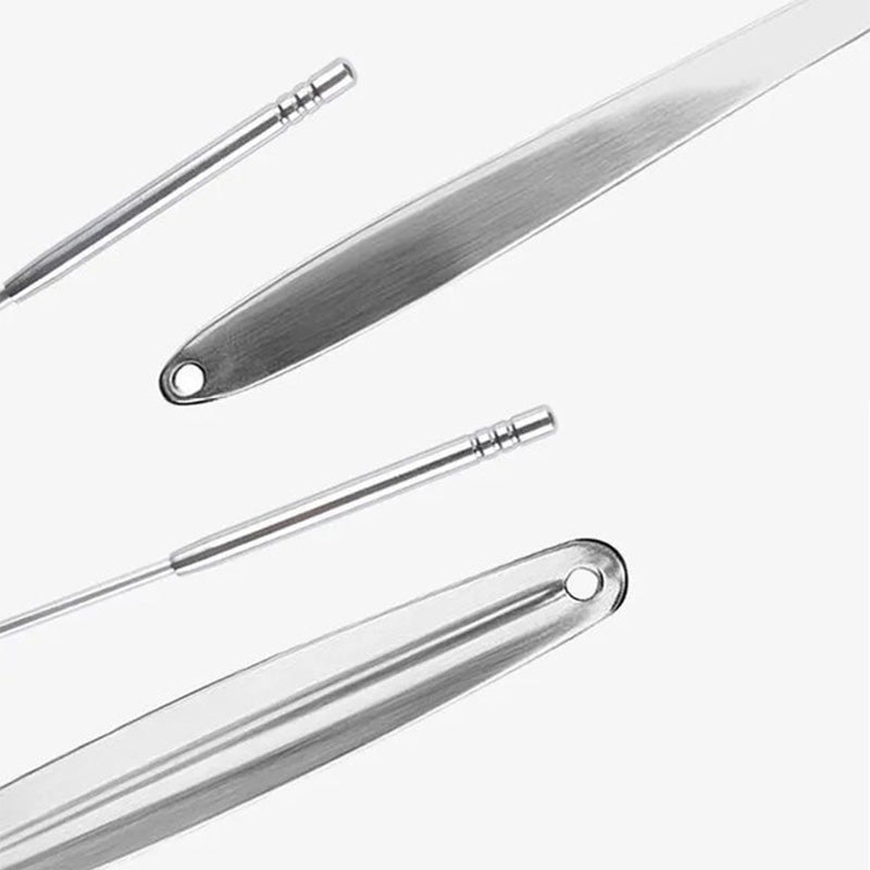 Stainless Steel Tongue Scraper Set