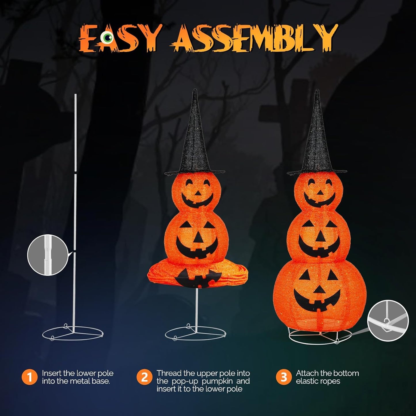 🎃 Hot sale 50% off 🎃🎃 Halloween foldable pumpkin decorations