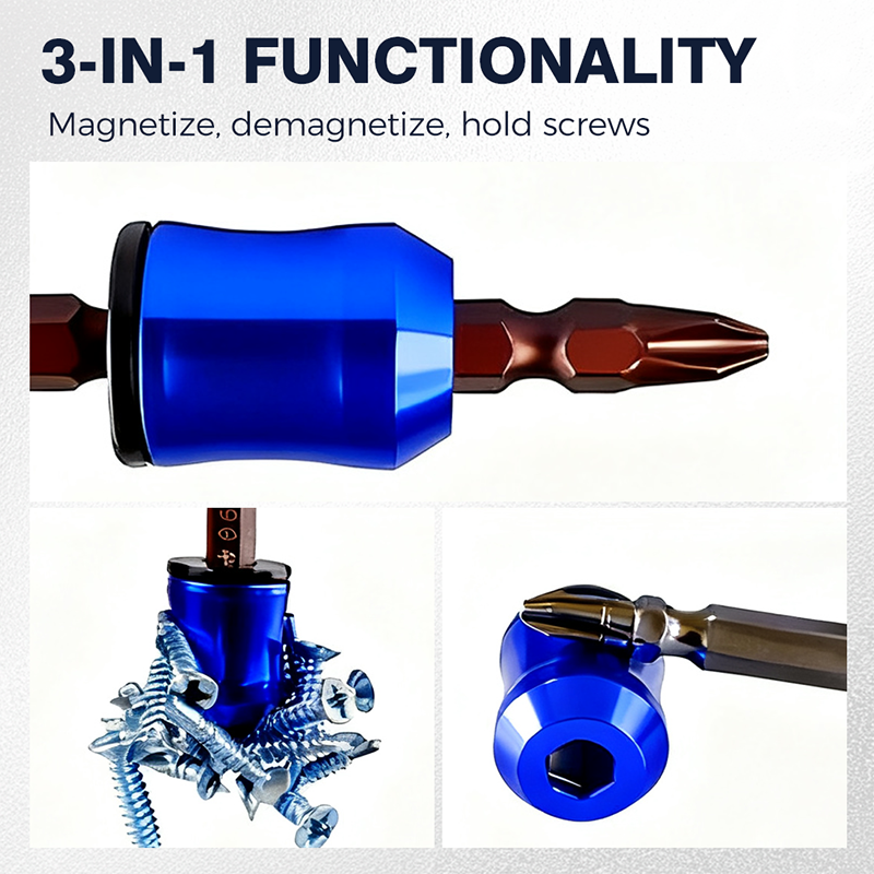 🔥While Supplies Last 50% OFF!🎉 3-in-1 Screwdriver Head Magnetic Ring