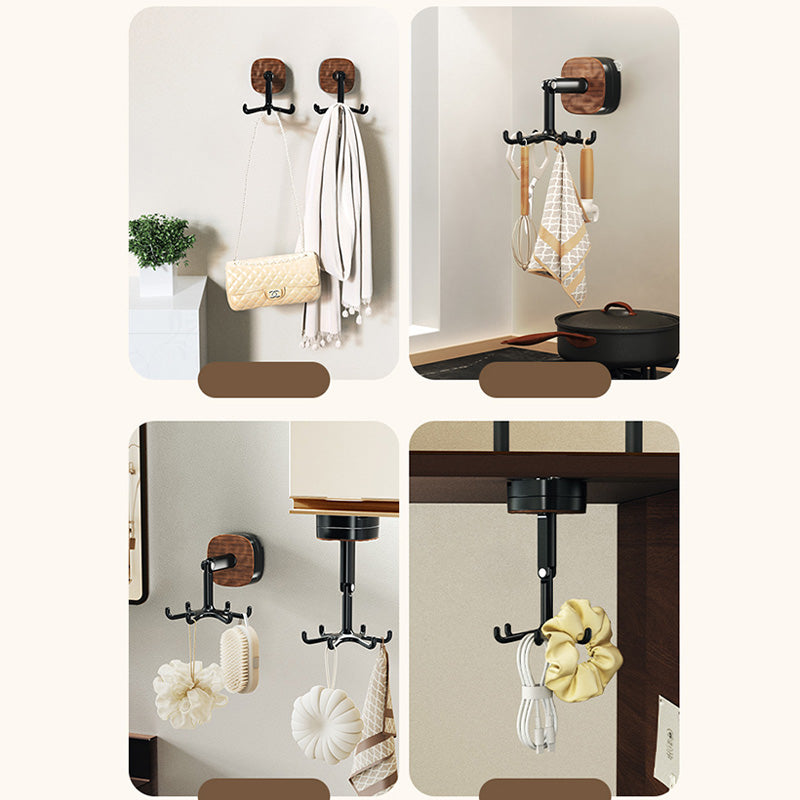 360° Rotating Duty Hooks Kitchen Utensil Holder