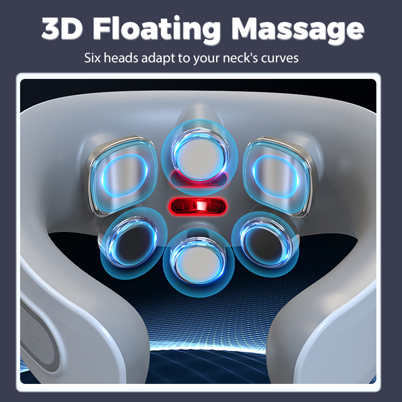 Electric Pulse Heated Neck Massager For Pain Relief