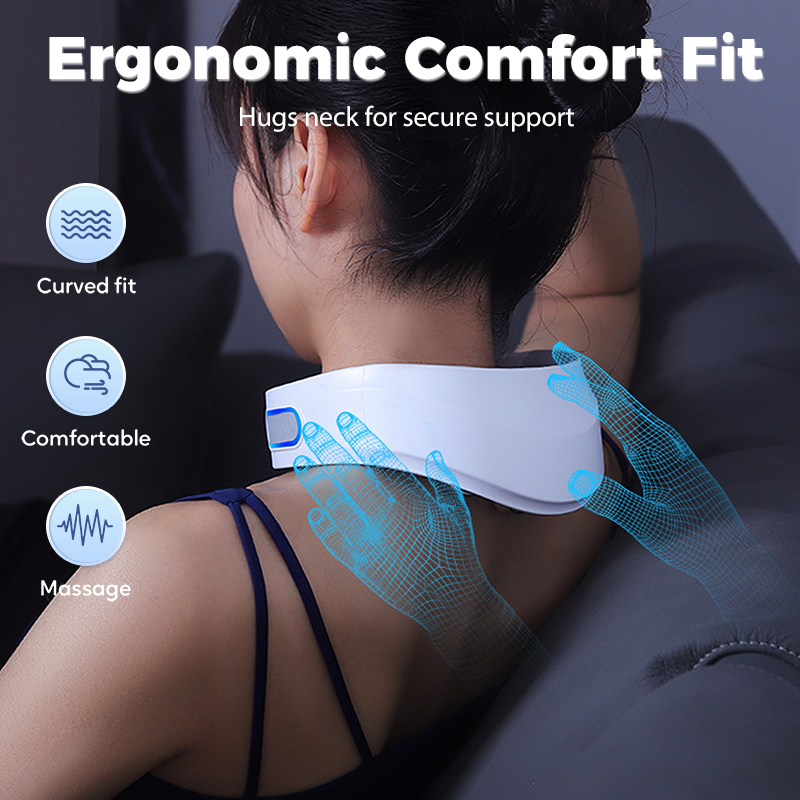 Electric Pulse Heated Neck Massager For Pain Relief