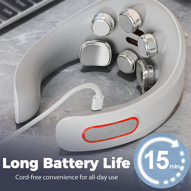 Electric Pulse Heated Neck Massager For Pain Relief
