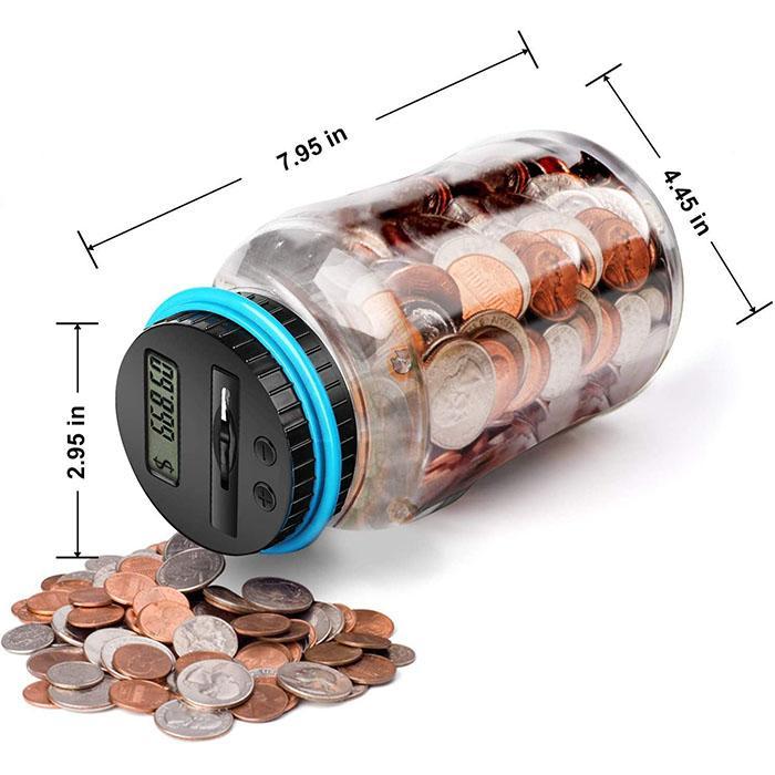 ⏰Watch Savings Grow – Digital Money Box with Auto Coin Counting & Target Setting