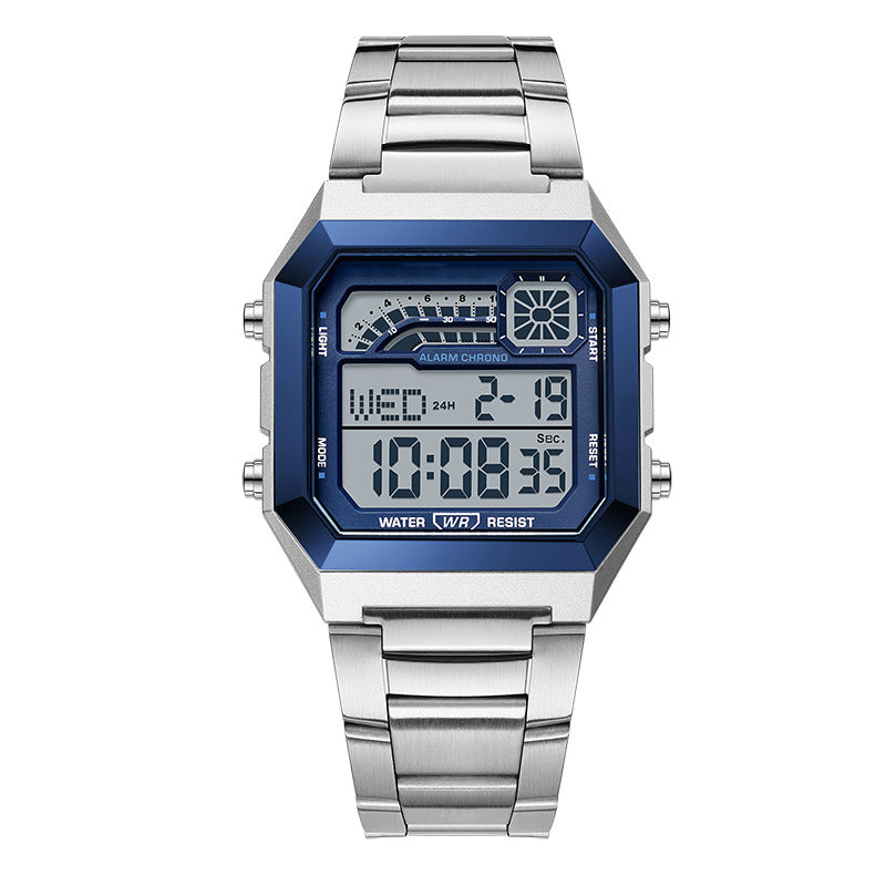 ⌚ 50% OFF! ⏱️ Unisex digital watch with a square face – luminous display, 50M water resistance, and a lightweight, durable strap 🌙