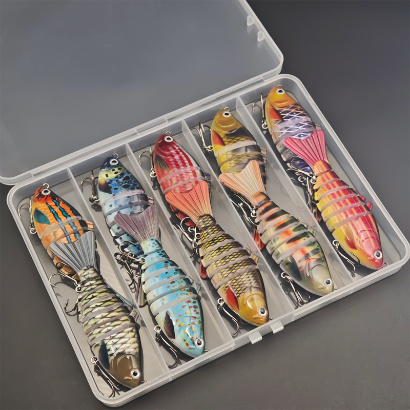 đŁ 50% DE RĂDUCTION! đ Leurre de PĂȘche Natatoire Bionique Multi-SegmentĂ© â Mouvement RĂ©aliste, Design Attractif & IdĂ©al Pour Capturer Les Gros Poissons đ