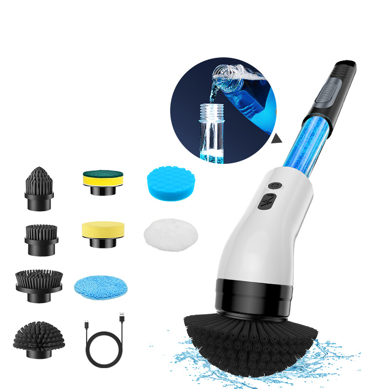š§¼ Last Day Special Price:Ā£28.99 !š 9-in-1 Electric Cleaning Brush Set ā Interchangeable Heads, Powerful Rotation & Perfect for Kitchen, Bathroom & Tiles š