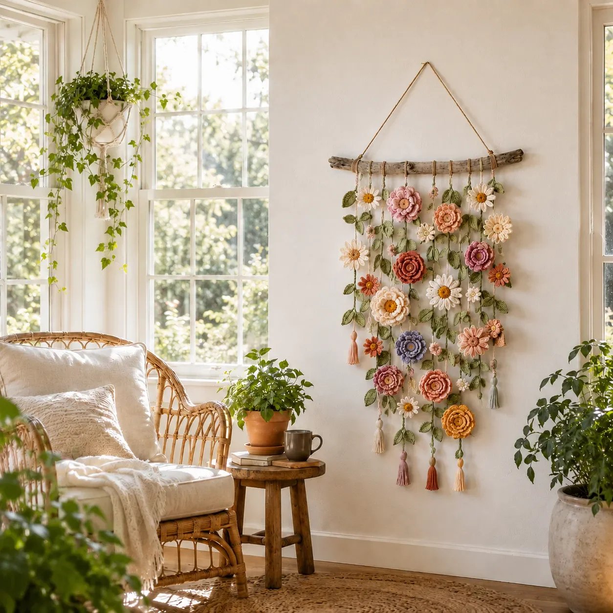 šLAST DAY SALE 50% OFFā”50K+ SOLD!!š®Crochet Flower Wall Hanging Decorš¼ļø