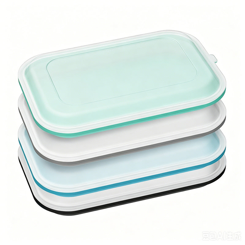 Portable Food Grade Silicone Lunch Box