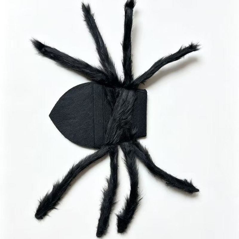 Halloween Pet Spider Costume Scary Plush Dog Cat Transformation Outfit