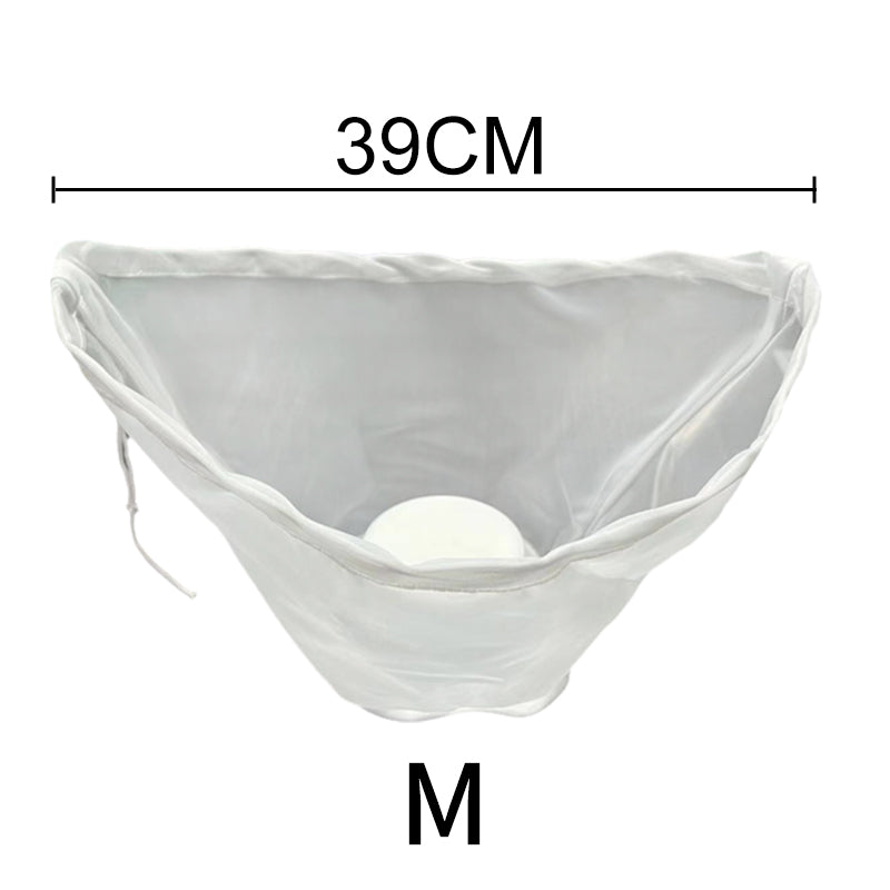 🥬50% OFF NOW! No-Mess Fine Mesh Nylon Strain Bag – Reusable Food Filter Bag for Squeezing Vegetable Water, Straining Juice, Nut Milk & Dumpling Filling, Drawstring Food Strainer Bag for Kitchen