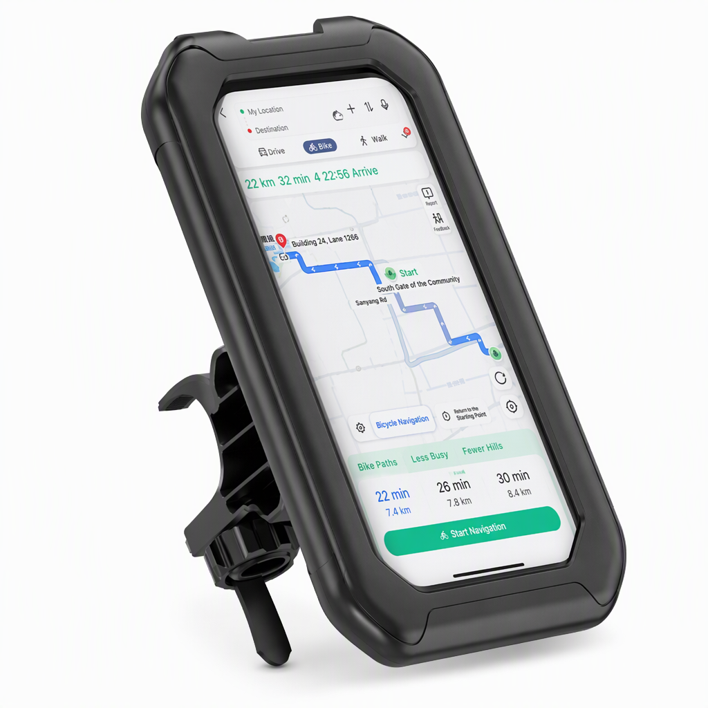 🚲 Waterproof Bike & Motorcycle Phone Holder – IPX6