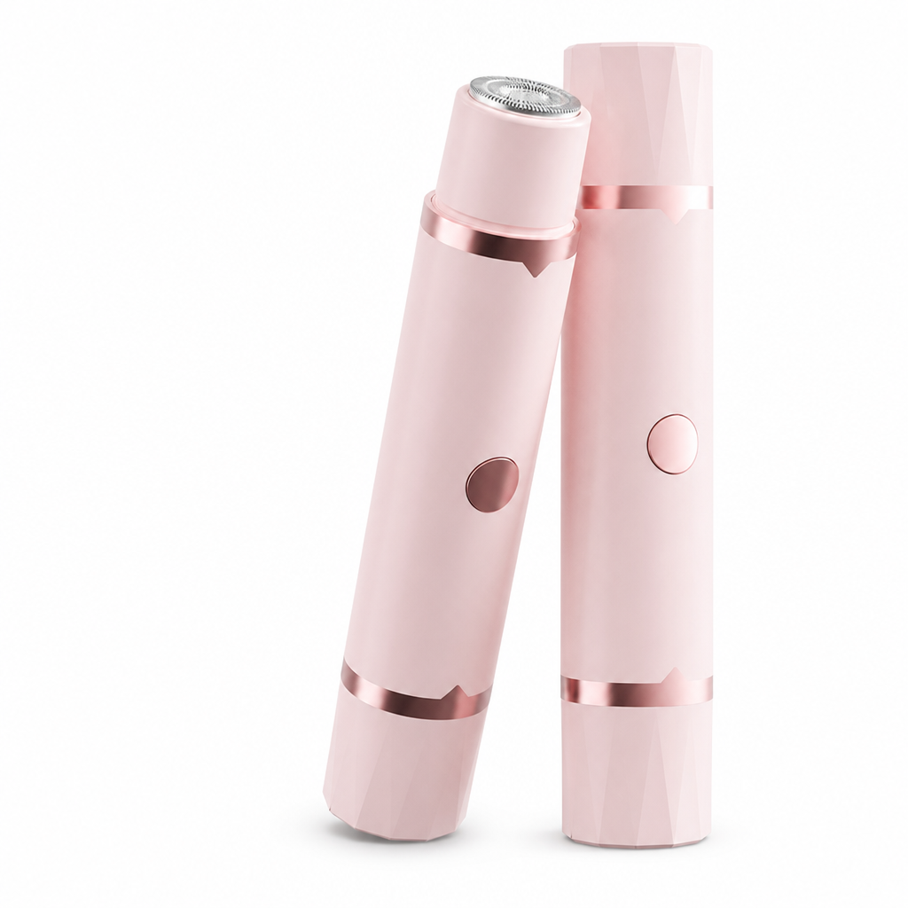 Portable Electric Hair Remover for Women Dual Head Body Shaver and Bikini Hair Trimmer