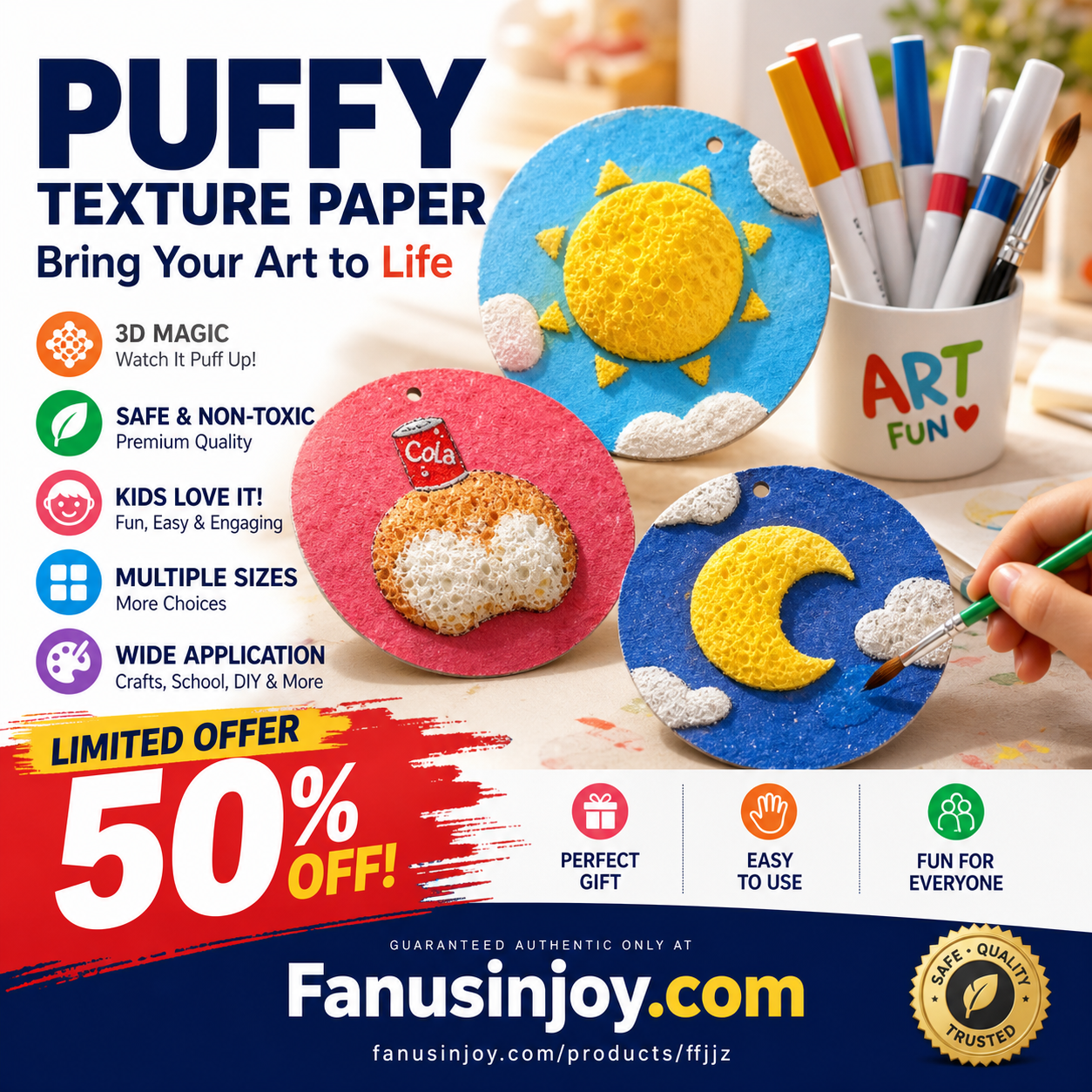 🎄Special Surprise Offer 🎁Buy 3 Get 2 Free!🔮Master the magic of painting!👩🎨Foam Texture Painting Paper🎁