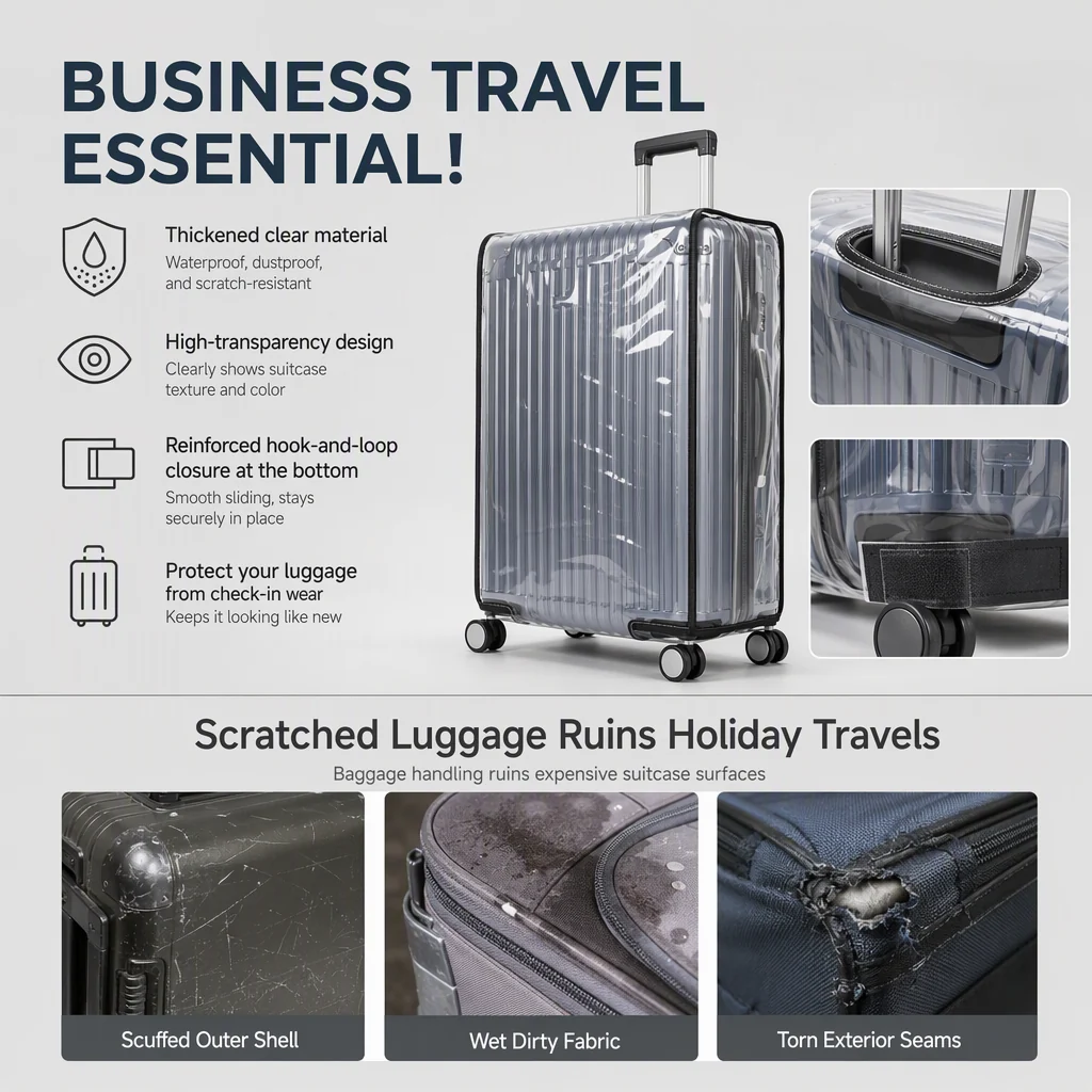✈️BUY 2 GET 1 FREE + 50% OFF!🧳 Waterproof and Scratch-Resistant Luggage  Cover