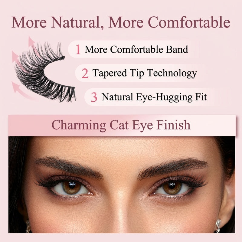 🏆 Last Day Special Price 🔥 Buy One Get One Free 🎁  💐Waterproof & Reusable Self-Adhesive Eyelashes
