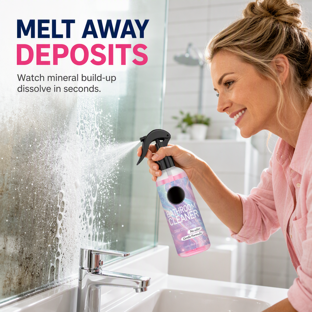 ❄️Summerfresh 50% OFF!✨Bathroom Limescale & Mould Stain Cleaner – Multi-Surface Spray