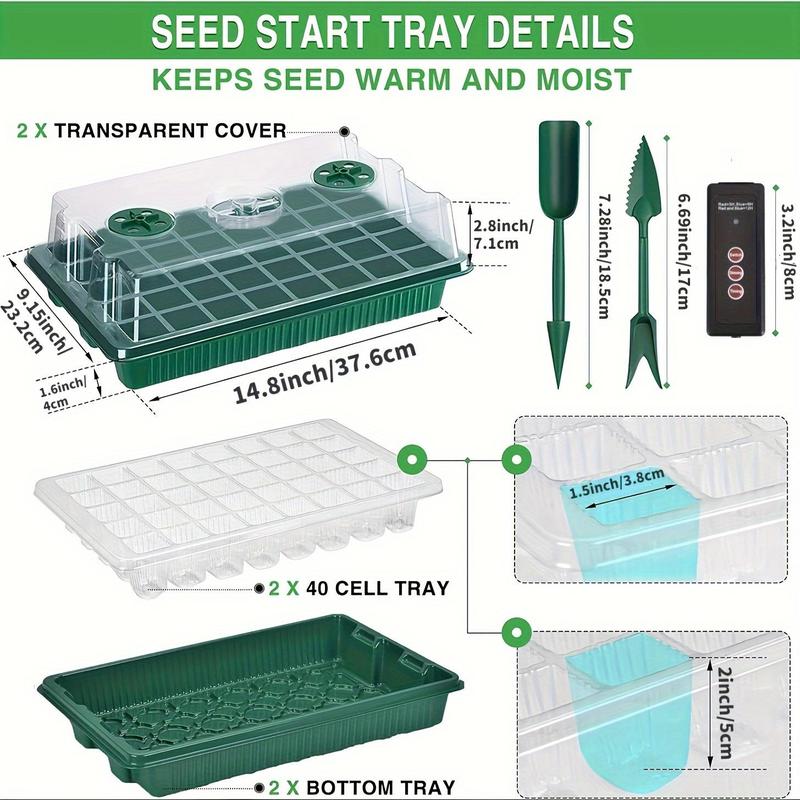 📢📢50% OFF!! ⏰Seedling trays with grow lights