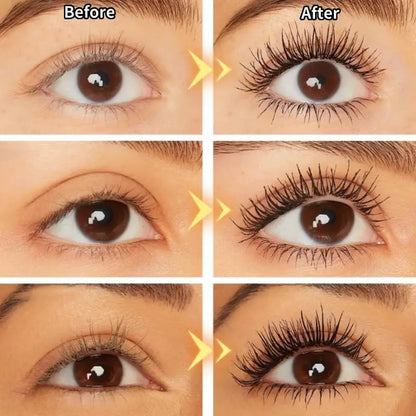 💜All-Day Beautiful Lashes, Smudge-Proof! Waterproof Fiber Mascara for Natural Volume.