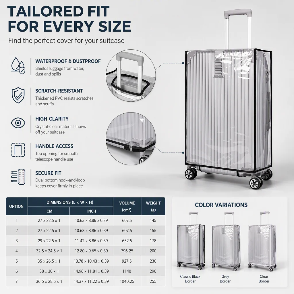 ✈️BUY 2 GET 1 FREE + 50% OFF!🧳 Waterproof and Scratch-Resistant Luggage  Cover