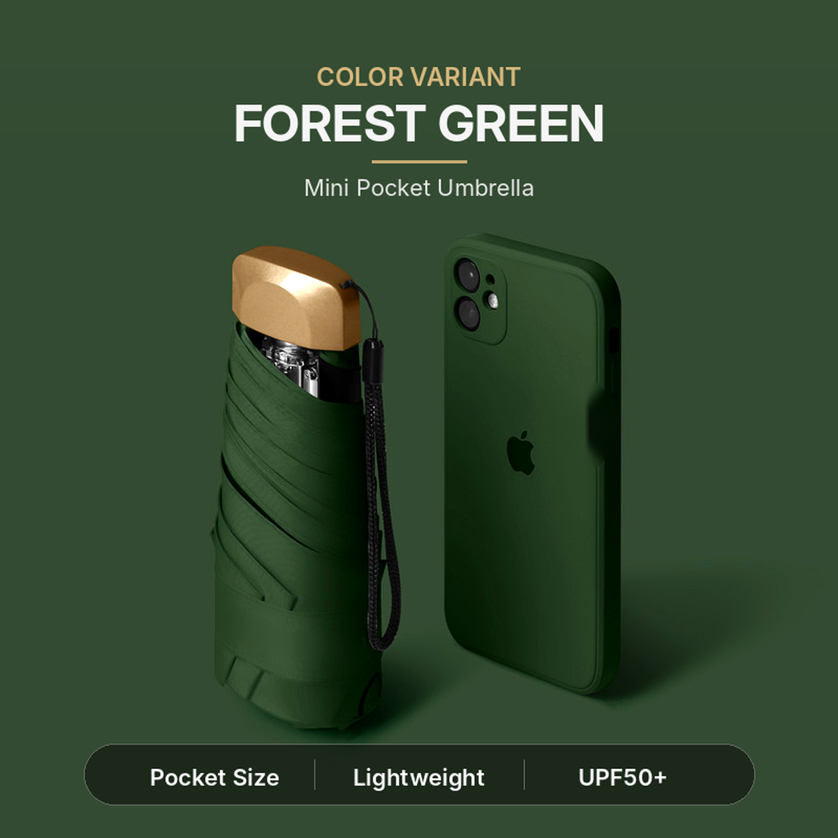 Dual-Purpose Portable Capsule Umbrella