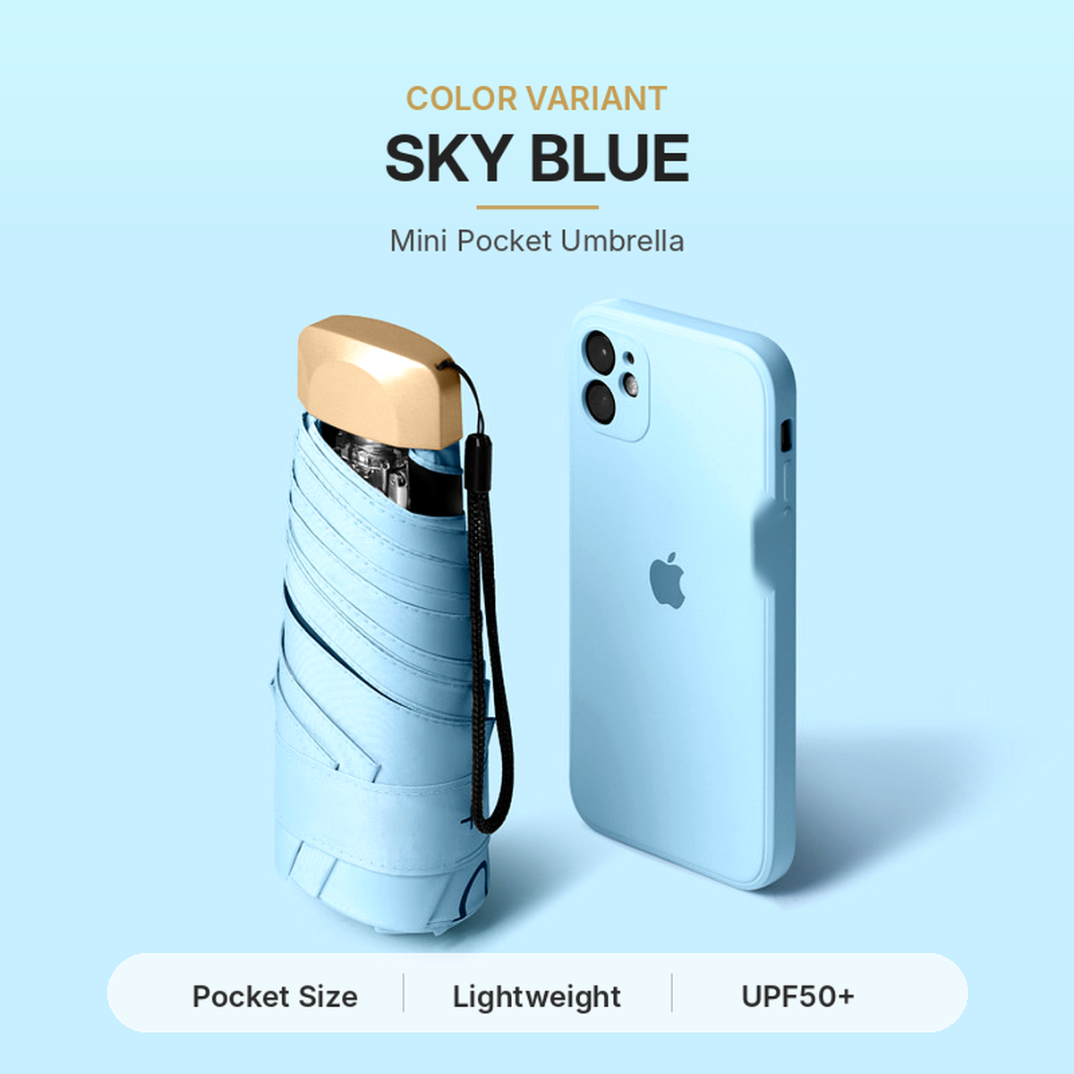 Dual-Purpose Portable Capsule Umbrella