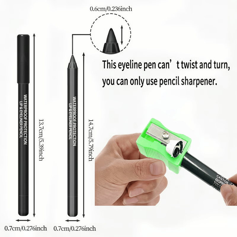🔥LAST DAY SALE ONLY14.99💲!!💧14-Pack Waterproof Colored Gel Eyeliner Pencil – Metallic & Shimmer Finishes, Smudge-Proof（Pencil sharpener color is random）