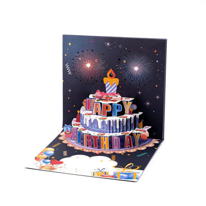 🔥LSAT DAY SALE 70% OFF!!🎉3D Pop Up Musical Birthday Card with Lights & Song🎵🎂