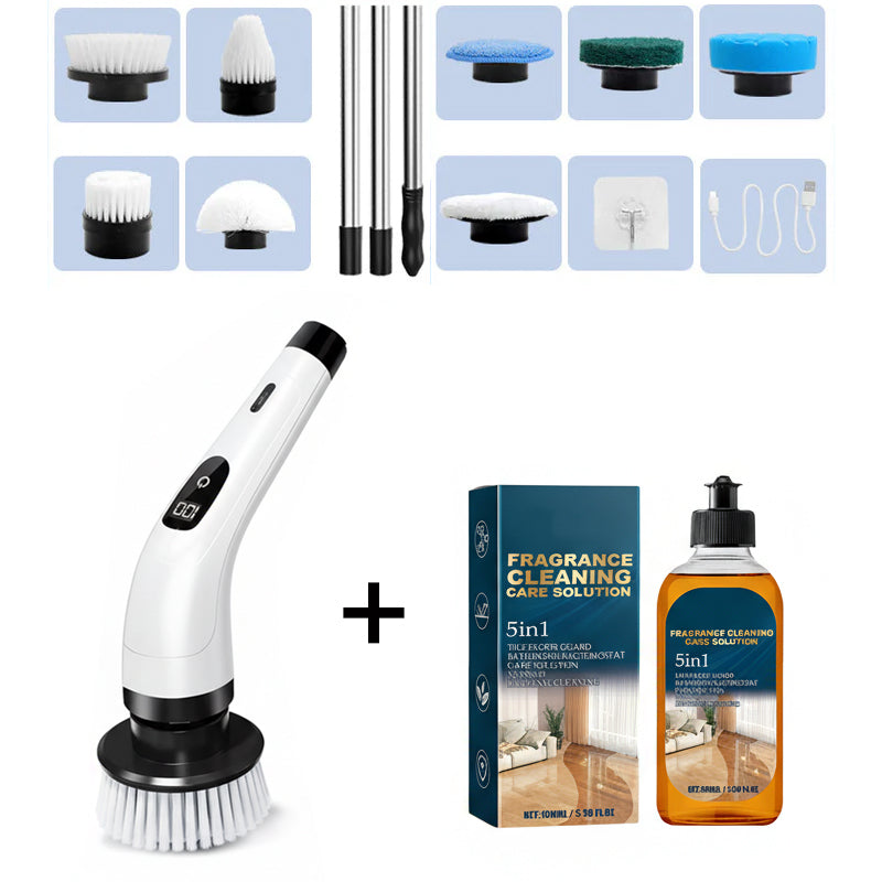 📢📢50% OFF!!⏰🧽50K+ SOLD!💦9-in-1 Electric Cleaning Brush🏠Multi-Purpose for Home