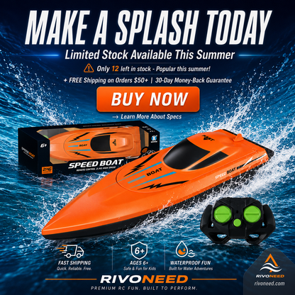 🔥 HALF PRICE! 🚤 Feel the Speed on the Water – Dual-Motor RC Boat with Extreme Performance ⚡🌊