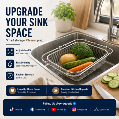 Great Gift - Expandable Over The Sink Dish Drying Rack