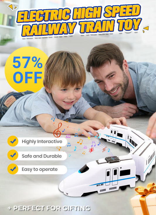 💖2025 Merry Christmas Sale🚅Electric Universal Simulation High Speed Railway Harmony Train Toy
