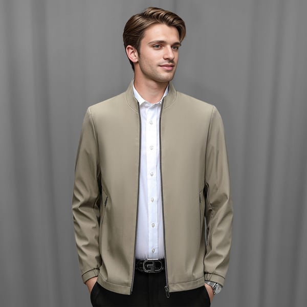 ✨HOT SALE 50% OFF✨Men's Standing Collar Zipper Casual Jacket