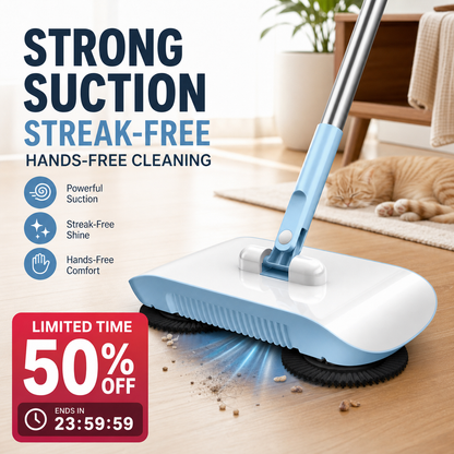 SMART ROBOT VACUUM CLEANER MOP & BROOM