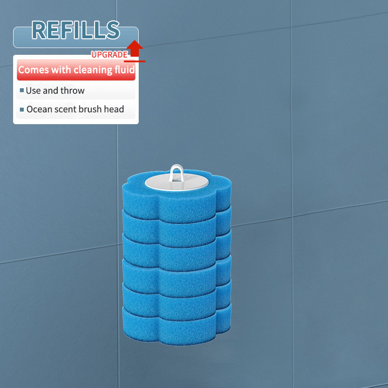 🚽💦Disposable Replacement Wall-Mounted Innovative Toilet Brush Set✨