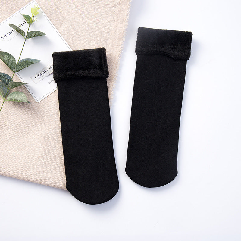 ⏰💃Last Day 40% OFF❄️🎁5/10PCS Unisex Thickened Fleece Lined Cold-Proof Winter Socks