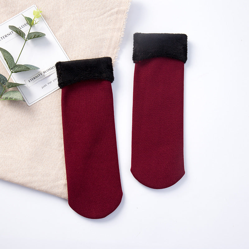 ⏰💃Last Day 40% OFF❄️🎁5/10PCS Unisex Thickened Fleece Lined Cold-Proof Winter Socks